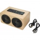 V0337 Drewniany g�o�nik bezprzewodowy 2 x 5W