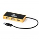 V1341 Bambusowy hub USB i USB-C