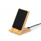 V1337 Bambusowa �adowarka bezprzewodowa 15W, stojak na telefon