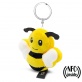 HE795 Pluszowa pszczo�a RPET z chipem NFC, brelok, Zibee